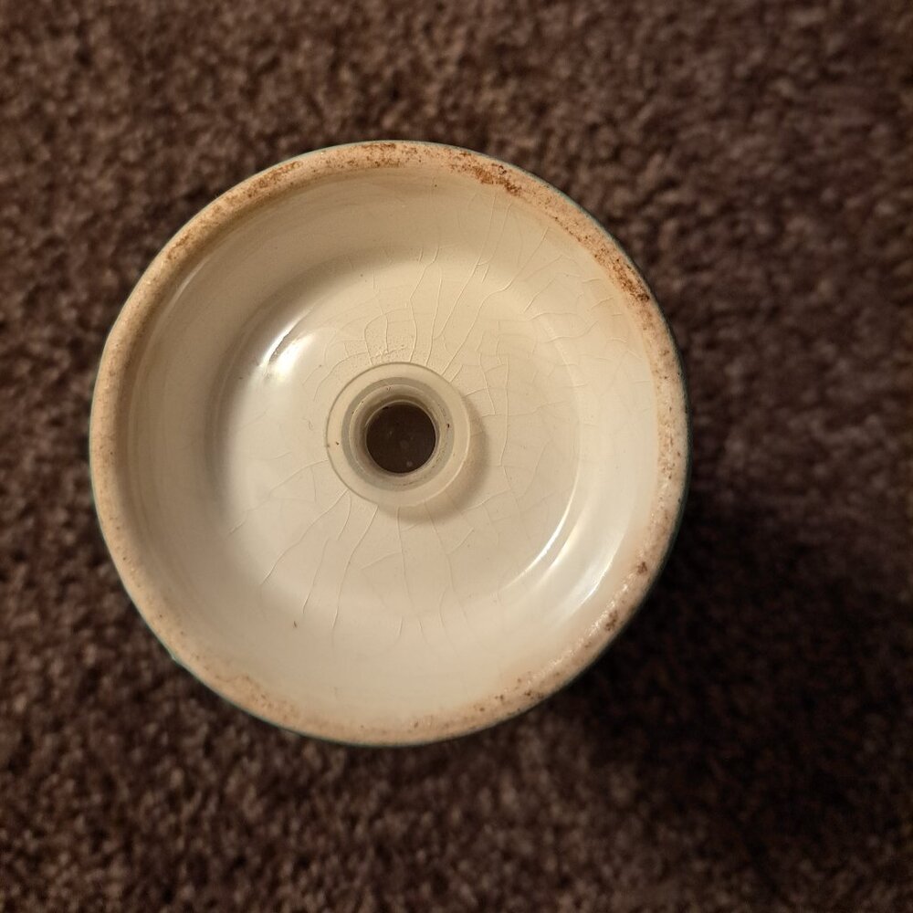 Vintage Marcrest Swiss Alpine Chalet Atomic Turquoise Salt And Pepper Shakers - Picture 3 of 10